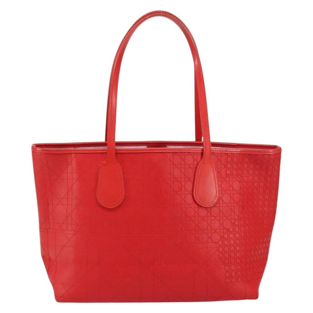Christian Dior Panarea Tote Printed Cannage Quilt Canvas Small